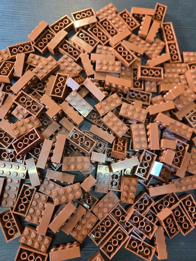 LEGO - Toy New Brick 2 x 4 Reddish Brown 200pcs #3.2