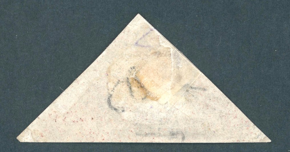 好望角 1853 - 完好无损，未使用的1枚胭脂红邮票，状态完好，Mi.Nr. 1y d #1.0