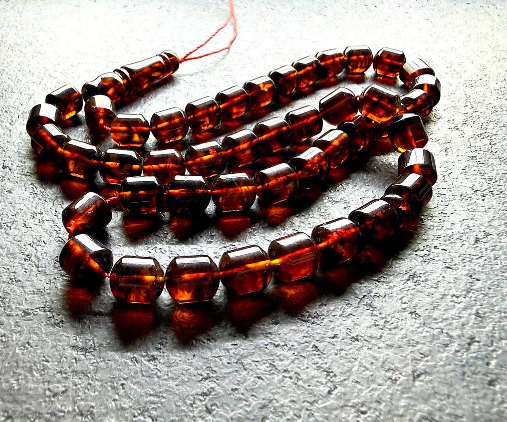 Κομποσκοίνι από Βαλτική ρητίνη, τσάκρα, 11 mm βαρέλι. - Κεχριμπάρι - Succininte #1.0