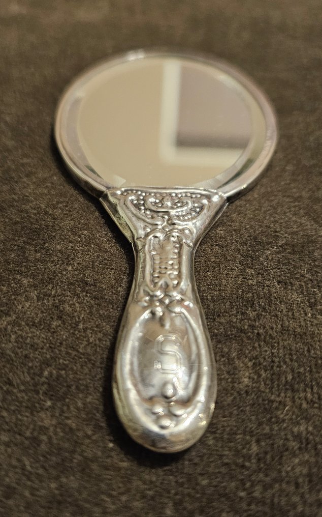Specchio a mano - .800 argento - Specchio da mano d'argento #3.2