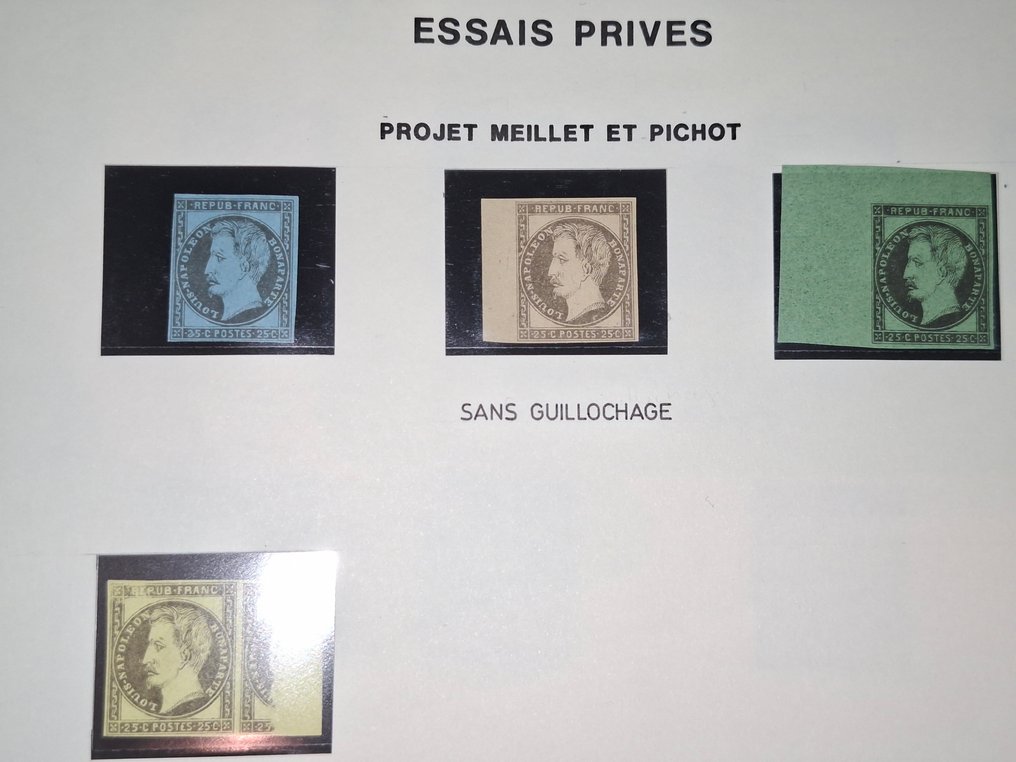 Γαλλία 1880 - Δοκιμή Ναπολέοντα και Κέρως σε 6 φύλλα Leuchtturm #4.3