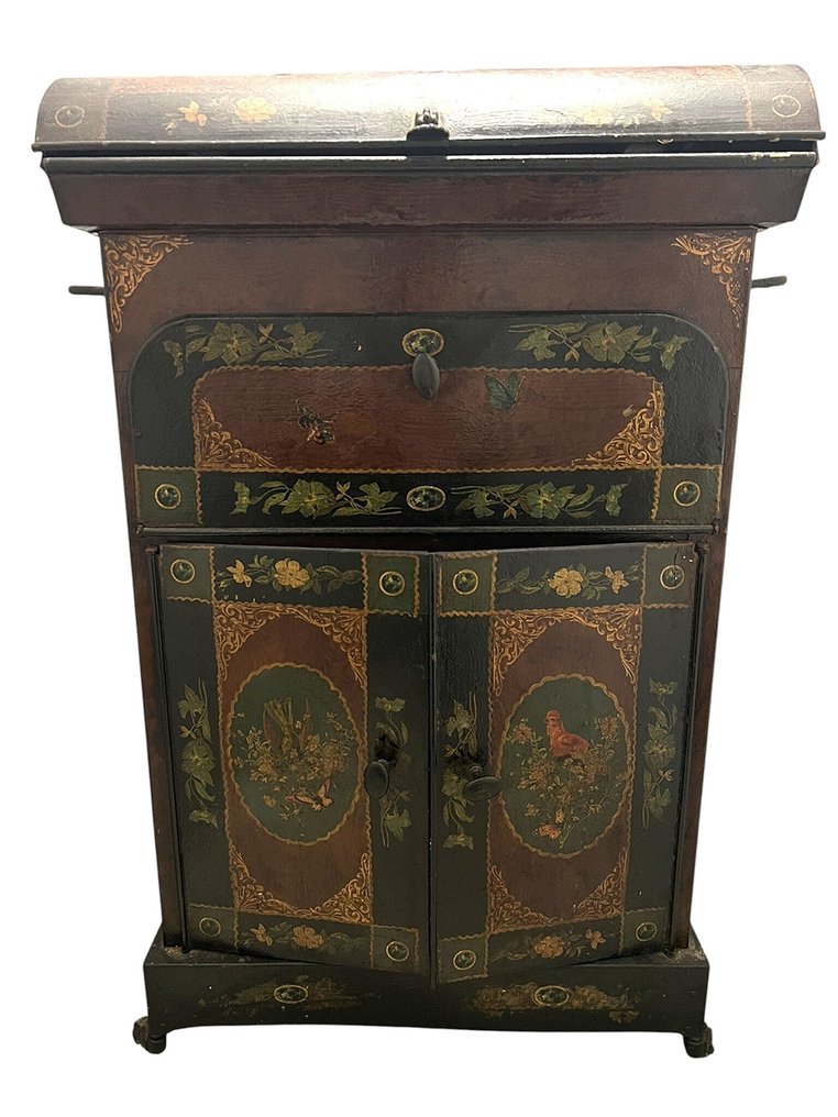 Coiffeuse - Metall - Dekorerad metallfrisörstol #1.0