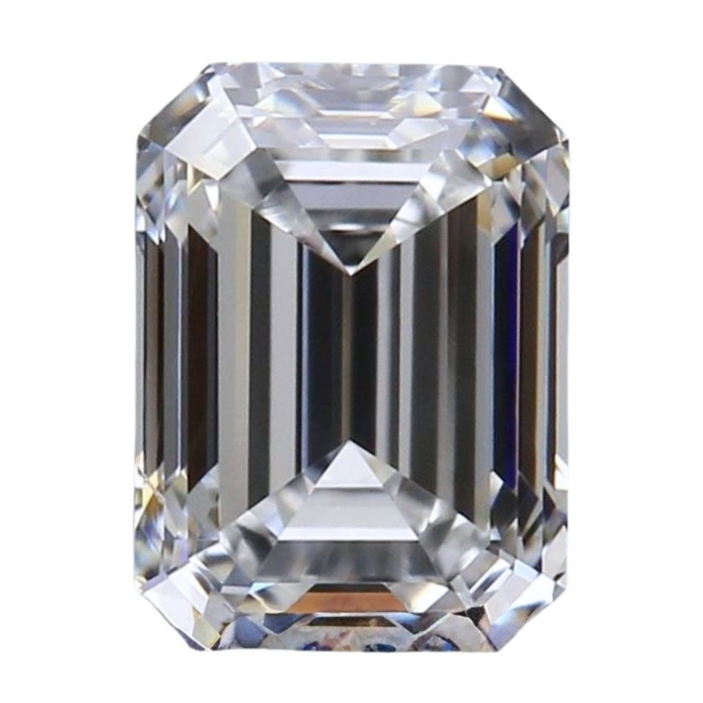 1 pcs 鑽石 (天然) - 0.70 ct - 祖母綠形 - D (無色) - VVS1 - 美國寶石學院(Gemological Institute of America (GIA)) - GIA认证钻石 #1.0