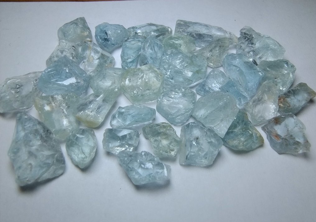 100 cts - Φυσικό Κρύσταλλο Ακουαμαρίνα - Τραχύς- 20 g #1.0