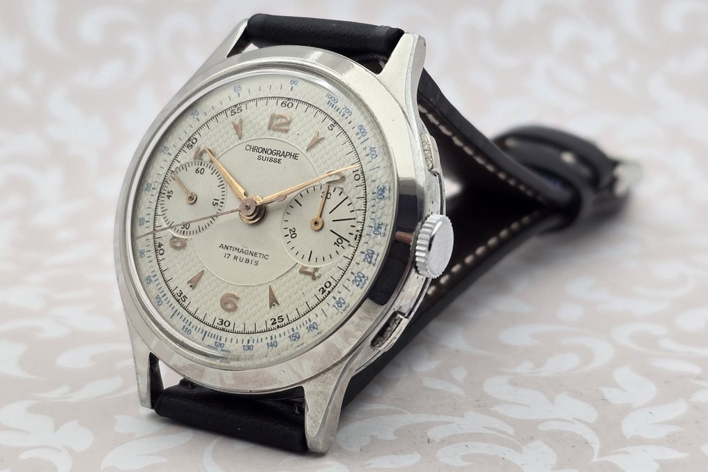 Chronographe Suisse - Cal. Landeron 48 - No reserve price - Men - 1950-1959  #1.0