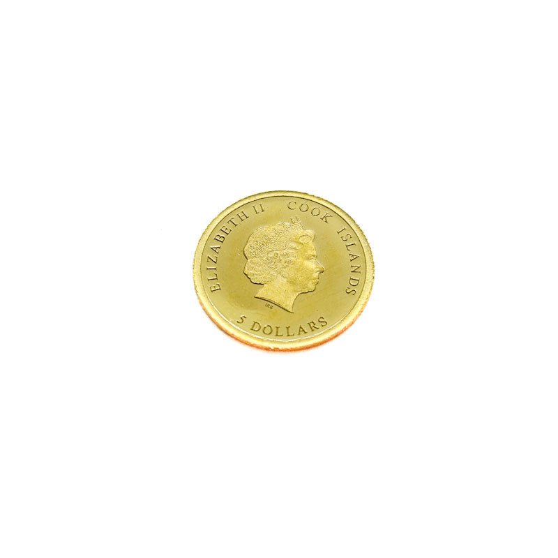 Cook Islands. 5 Dollars 2019 - First man on the moon (No reserve price) #1.0