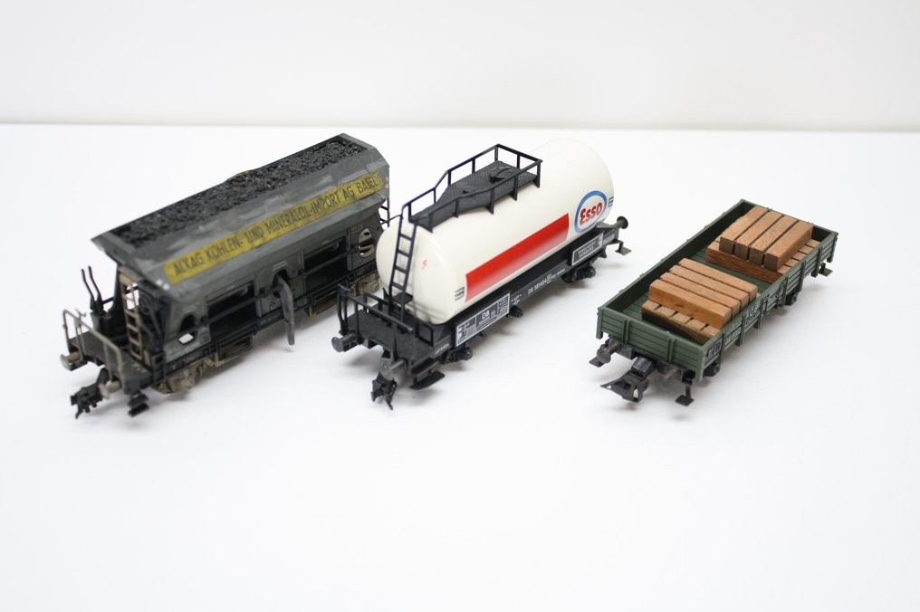 Märklin H0 - Carrozza passeggeri di modellini di treni (8) - Marklin 8 carri merci #1.0