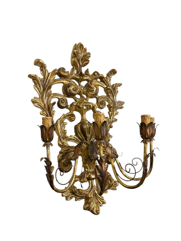 Vägglampett - Trä - 66 cm #3.2