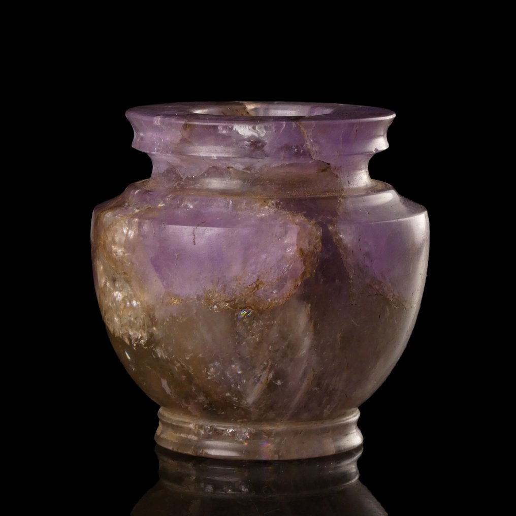 Αρχαία Ρωμαϊκή Amethyst Βαζάκι καλλυντικών #3.2