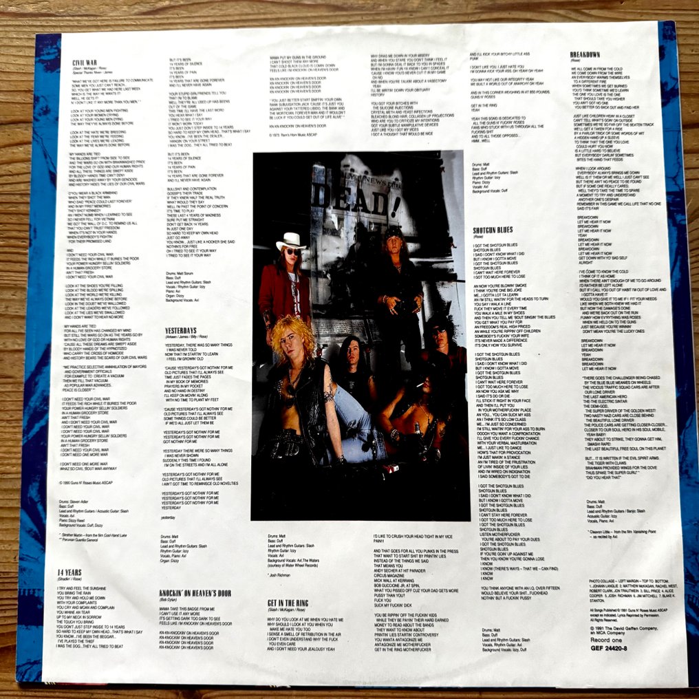 Guns N’ Roses - Use Your Illusion II [1991 first pressing] - LP - 1st Stereo pressing - 1991 #3.2