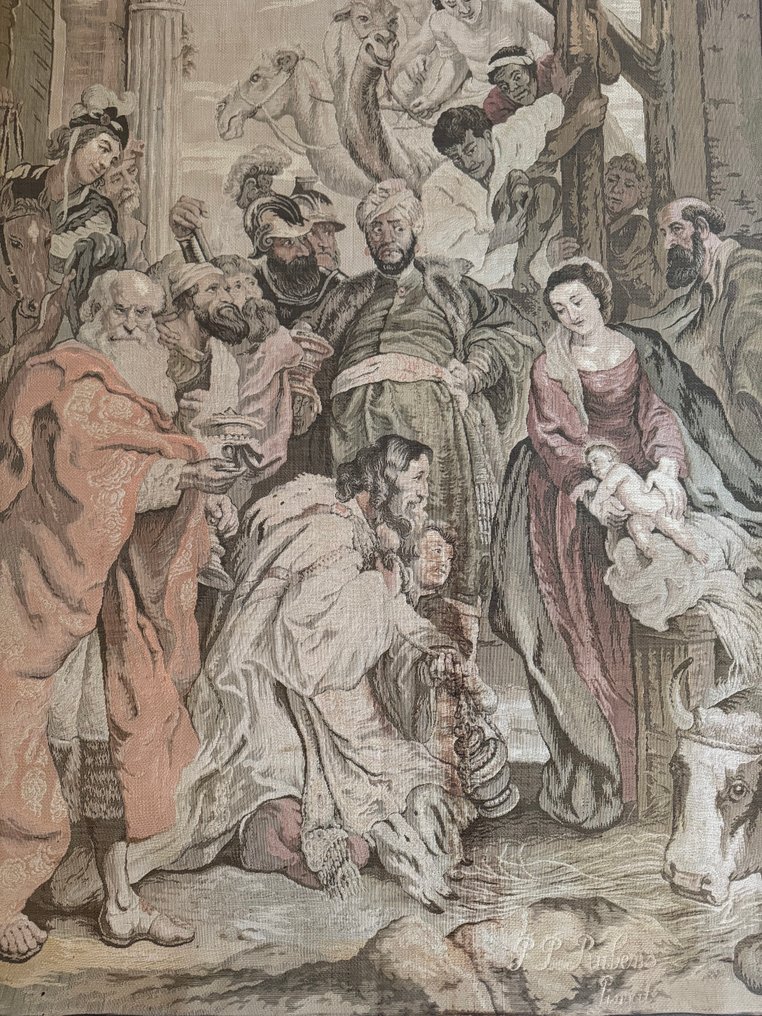 P. P. Rubens - 圣经挂毯  - 105 cm - 68 cm - 三博士的崇拜 #4.3