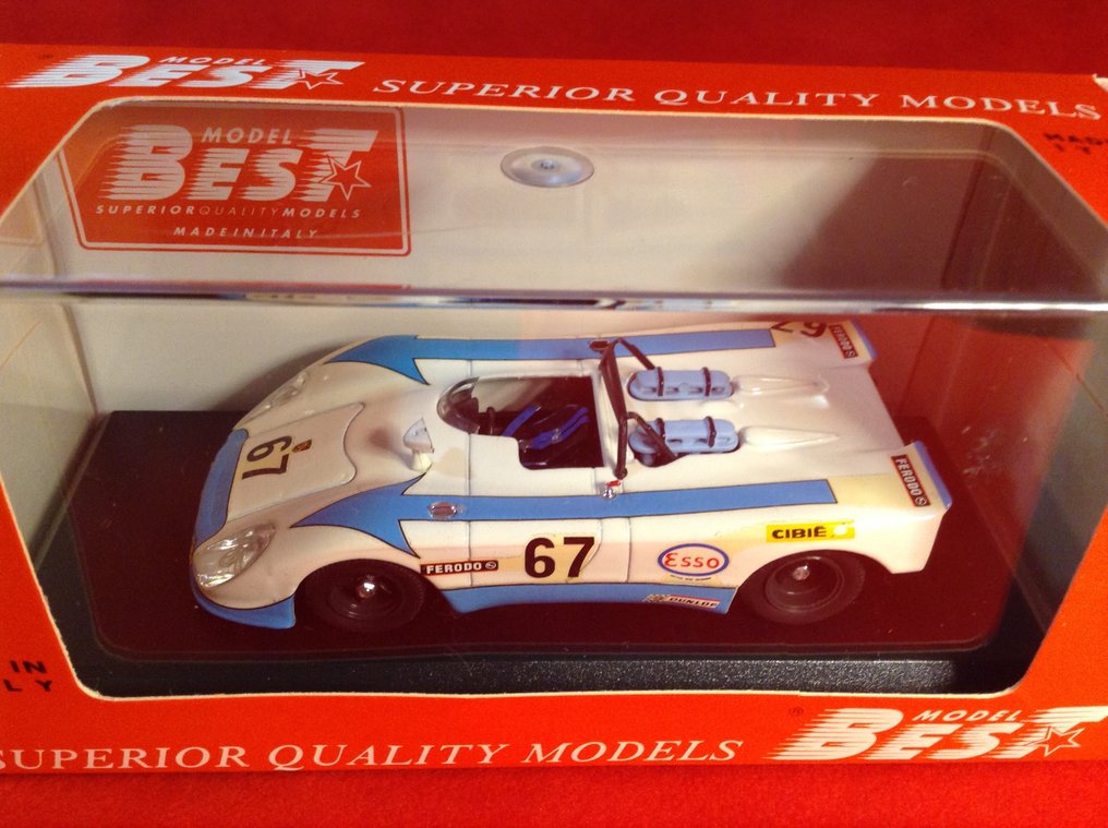 Best Box 1:43 - Modell versenyautó  (2) - ref. #9150 Porsche 908/2K Flunder Le Mans 1971 #30 Cosson/Leuze - ref. #9110 Porsche 908/2K Flunder Le Mans 1972 #67 Poirot/Franjon #3.2