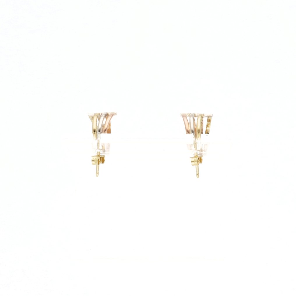 Σκουλαρίκια - 14 καράτια Κίτρινο χρυσό, Λευκός χρυσός, Ροζ χρυσό #3.2