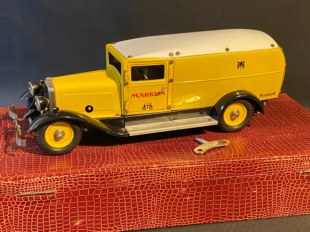 Märklin - Τσίγκινο παιχνίδι - Märklin Reichspostwagen (German Imperial Post Van) Model #1.0