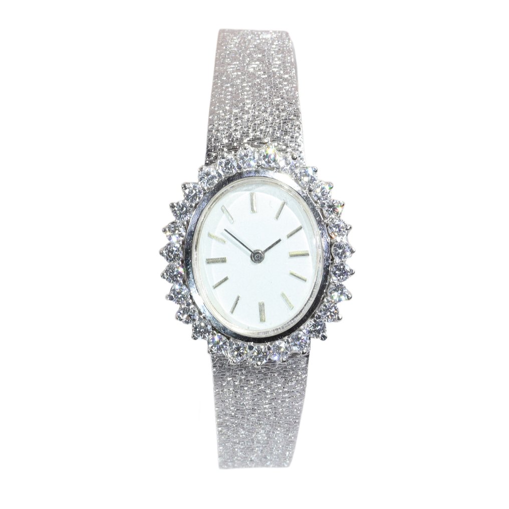 手鈪 - 18 克拉 白金 -  3.24ct. tw. 鉆石 (天然)  - 女士复古手表1980 #4.3