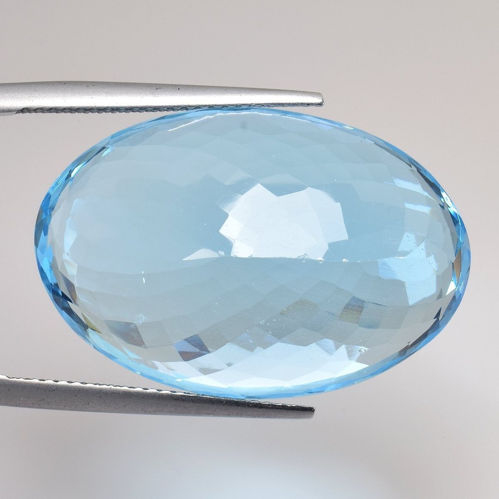 1 pcs  蓝色 黄宝石  - 45.61 ct - 安特卫普宝石检测实验室（ALGT） - 天蓝色 #2.1