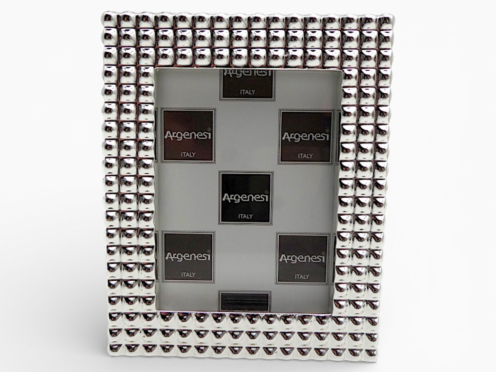 Argenesi - 相框- Small型号的Cornice，材质为999纯银，采用“Silvan Sputtering AG”工艺——原包装。  - 银, 玻璃 #3.2