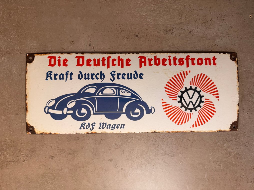 Semn emailat KDF Wagen - World War II - Placă de email - Smalț #1.0