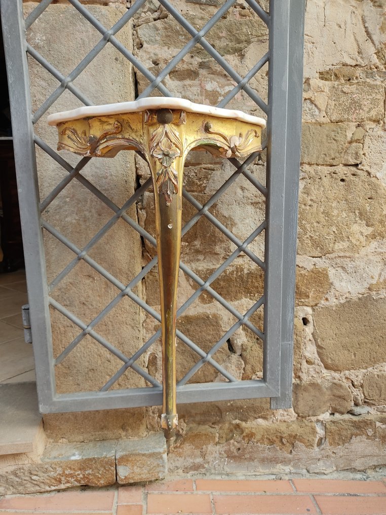 Console - Bois doré - Petite table console #3.2