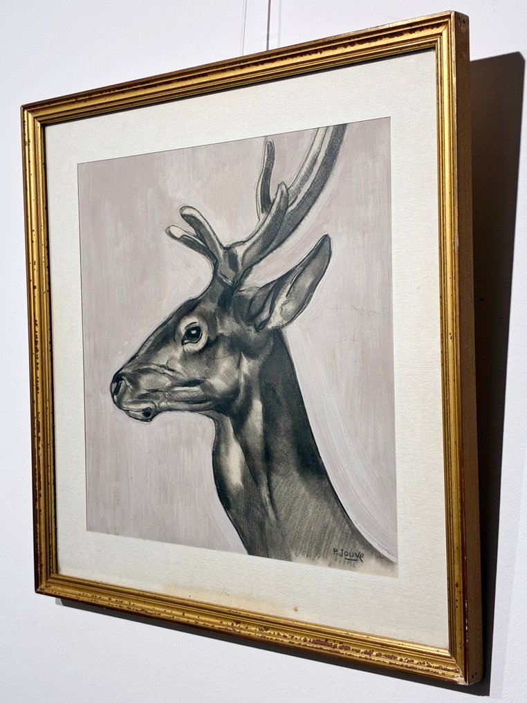Paul JOUVE (1878-1973) - Cerf de Profil #2.1