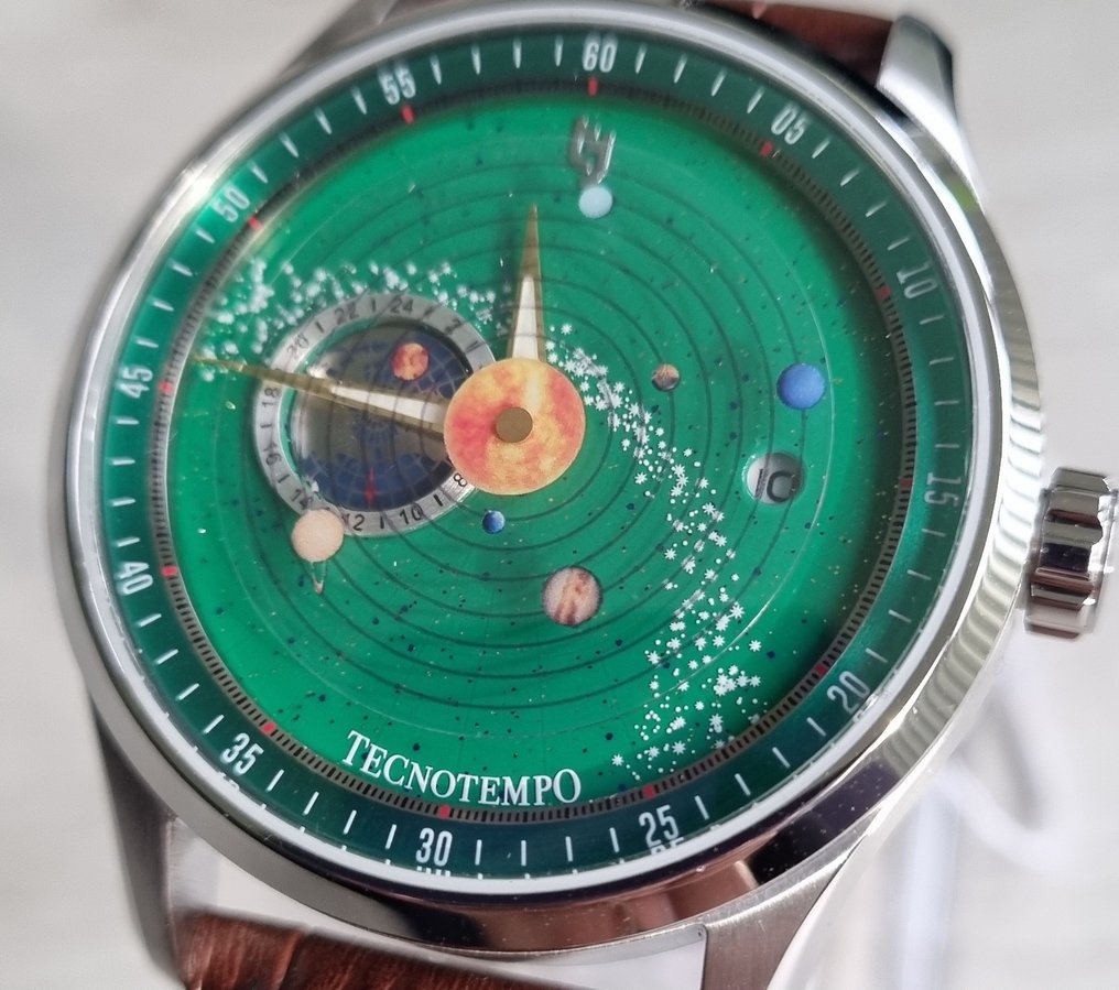 Tecnotempo - "Dynamic Solar System" - Automatic - Designed by Tecnotempo - χωρίς τιμή ασφαλείας - TT.50.SPLGR (Green dial) - Άνδρες - 2025 #1.0