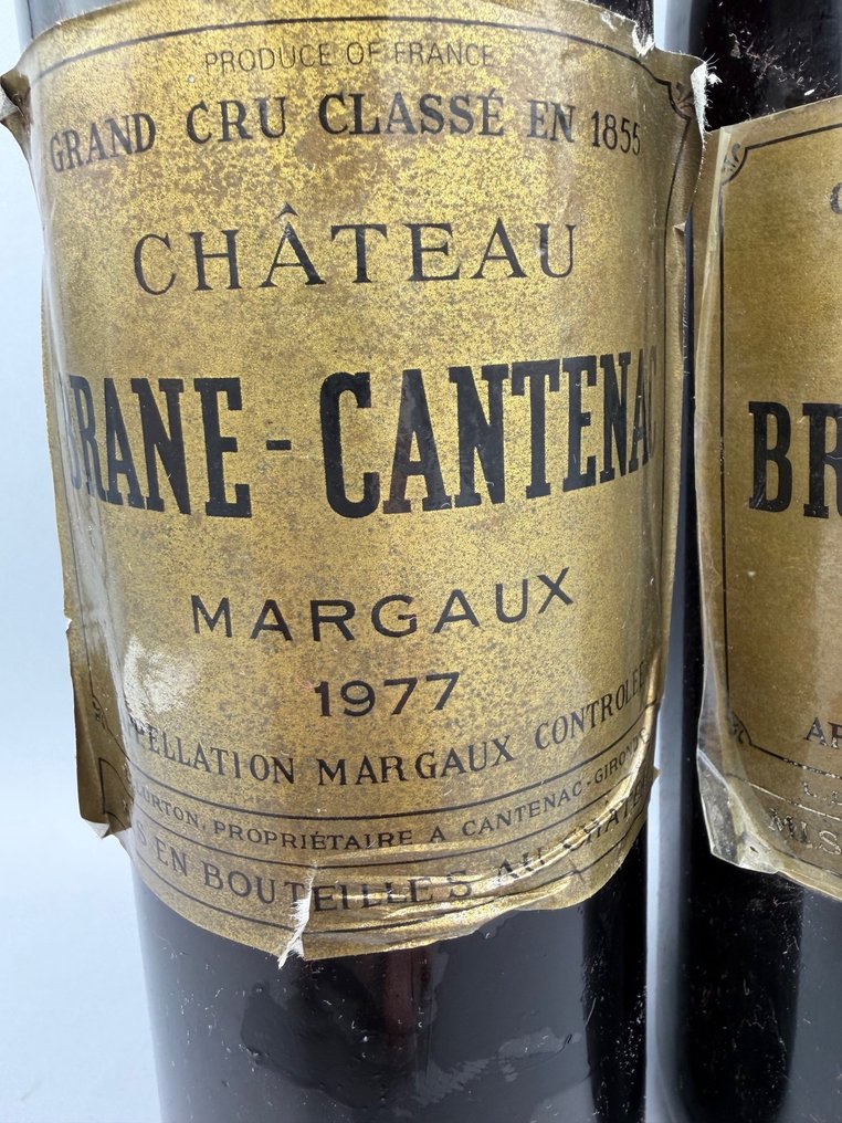 1977 Château Brane Cantenac - Margaux 2ème Grand Cru Classé - 2 Sticle (0.75L) #1.0