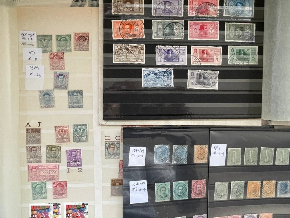 Italia 1861/1999 - 6 carcase de colecție Italia cu multe timbre mult mai bune. #1.0