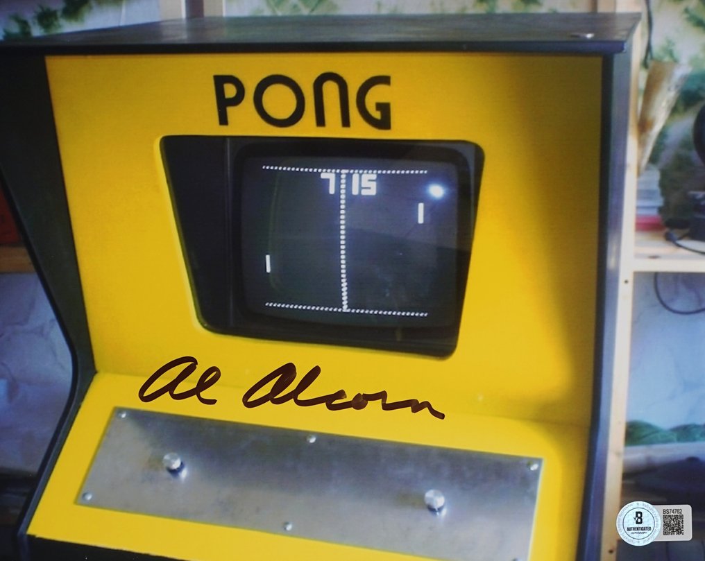 Atari - Rare Autograph From Allan Alcorn Creator of Pong with Beckett certification - Videogioco #3.2