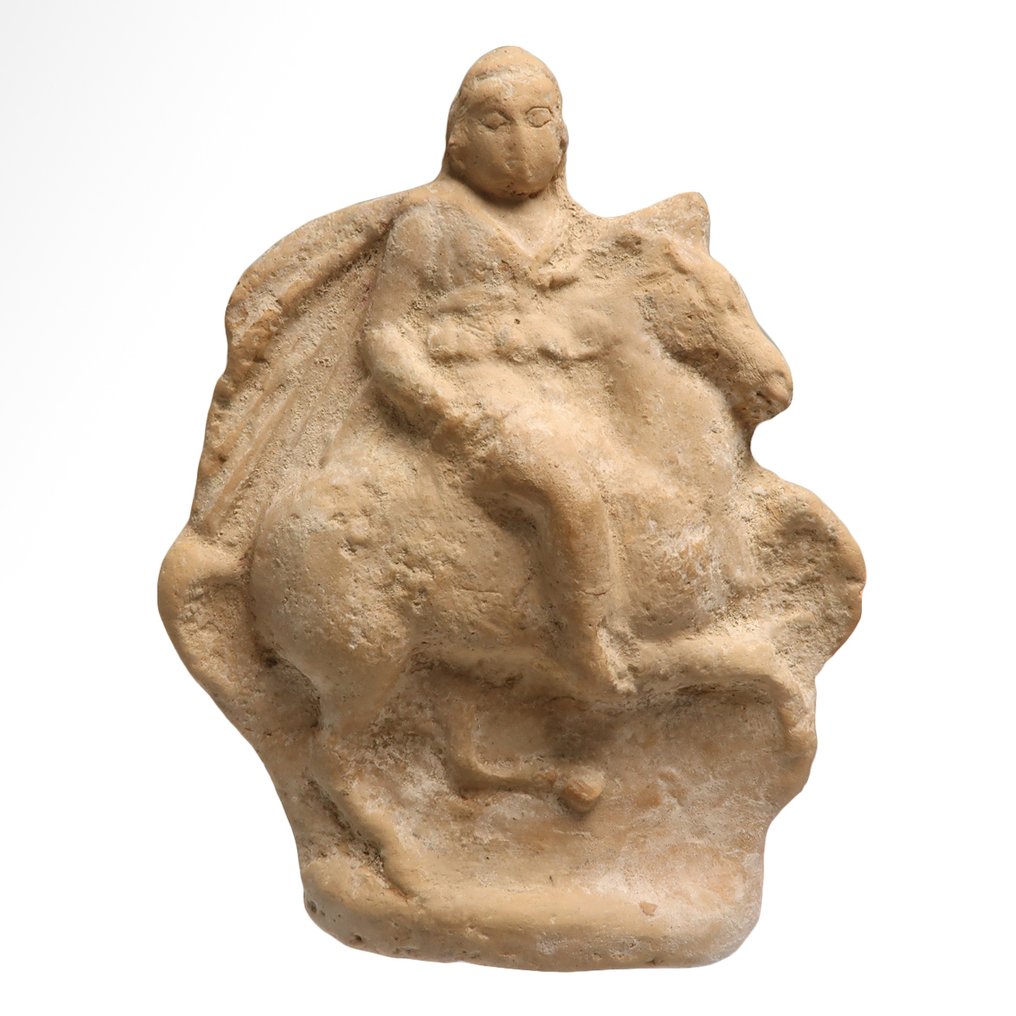 Altgriechisch, hellenistisch Terracotta Pferd und Reiter Figur #1.0