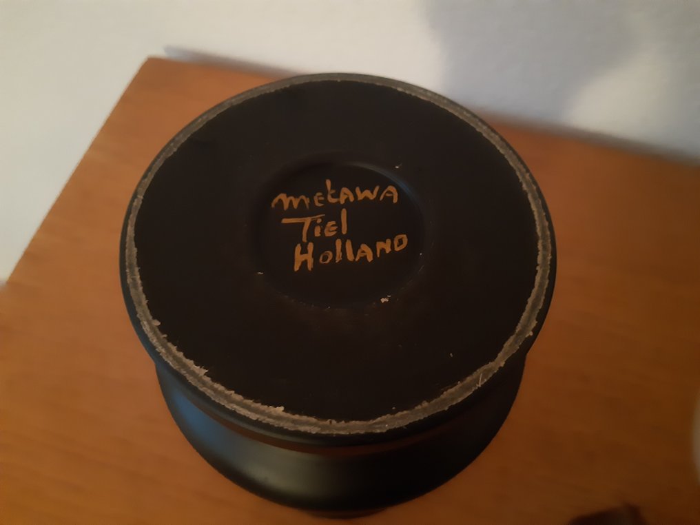 Metawa (1923-1979) - Λάμπα πετρελαίου - τραπεζάκι φωτιστικό - Μέταλλο, Γυαλί #2.1