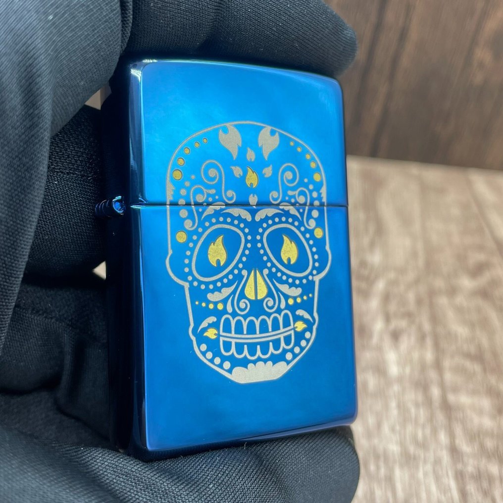 Zippo - Skull - χωρίς τιμή ασφαλείας - Αναπτήρας - Χάλυβας, Σμάλτο #1.0