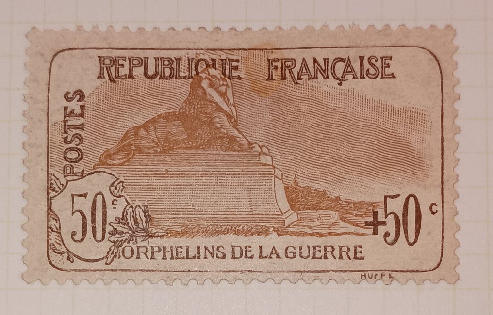 Frankrike 1917 - Frankrikes krigsskadade - Yvert 153 & 154 #2.1