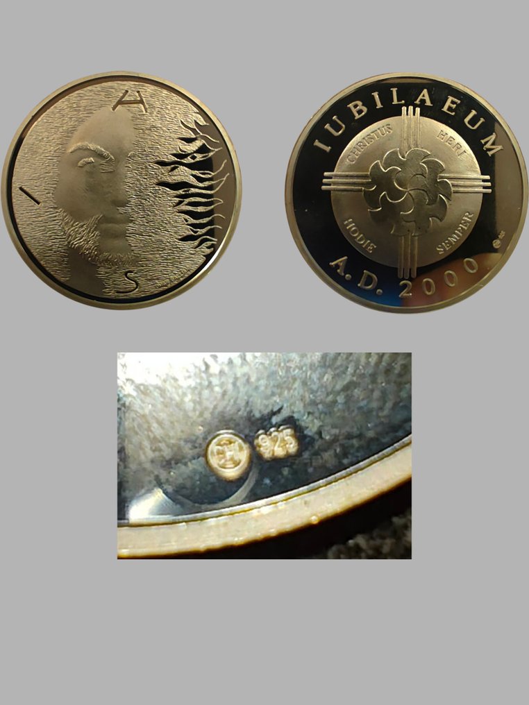 教廷. Silver medal 2000 (3 medaglie in argento) - 93,3 gr Ag  (沒有保留價) #3.2