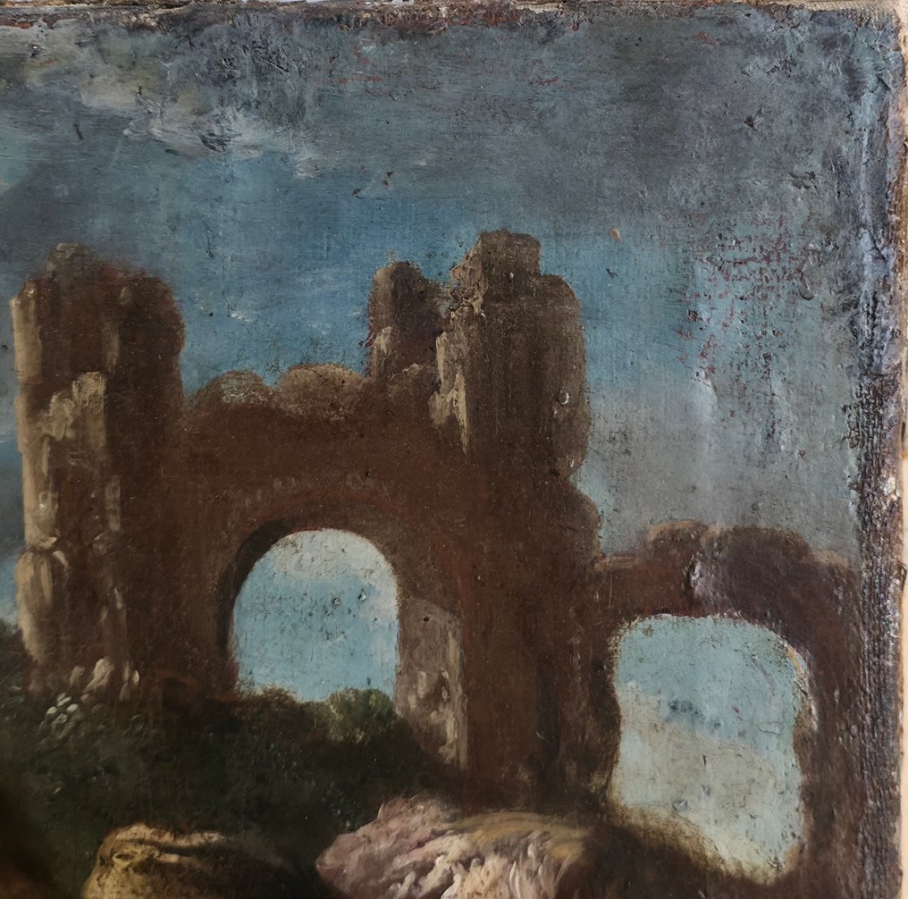 Philipp Peter Ross (1655 -1706).  Ambito - Pastore con armenti #1.0