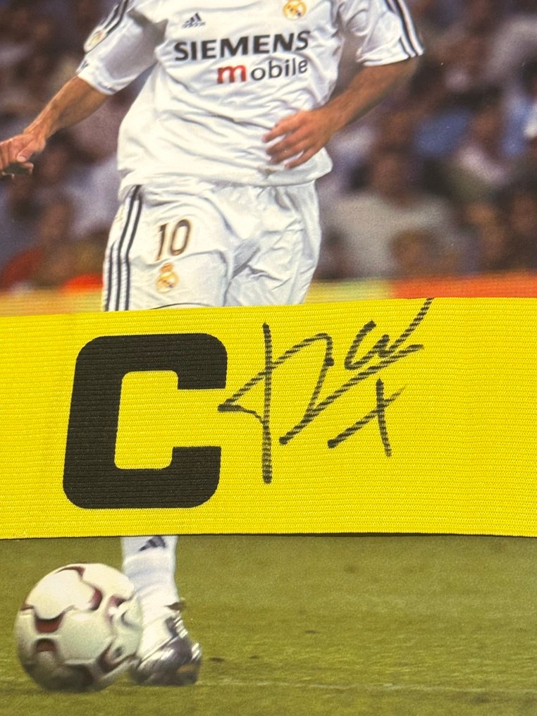 皇家马德里 - 西班牙足球联盟 - Luis Figo - 装裱, 队长袖标  #3.2