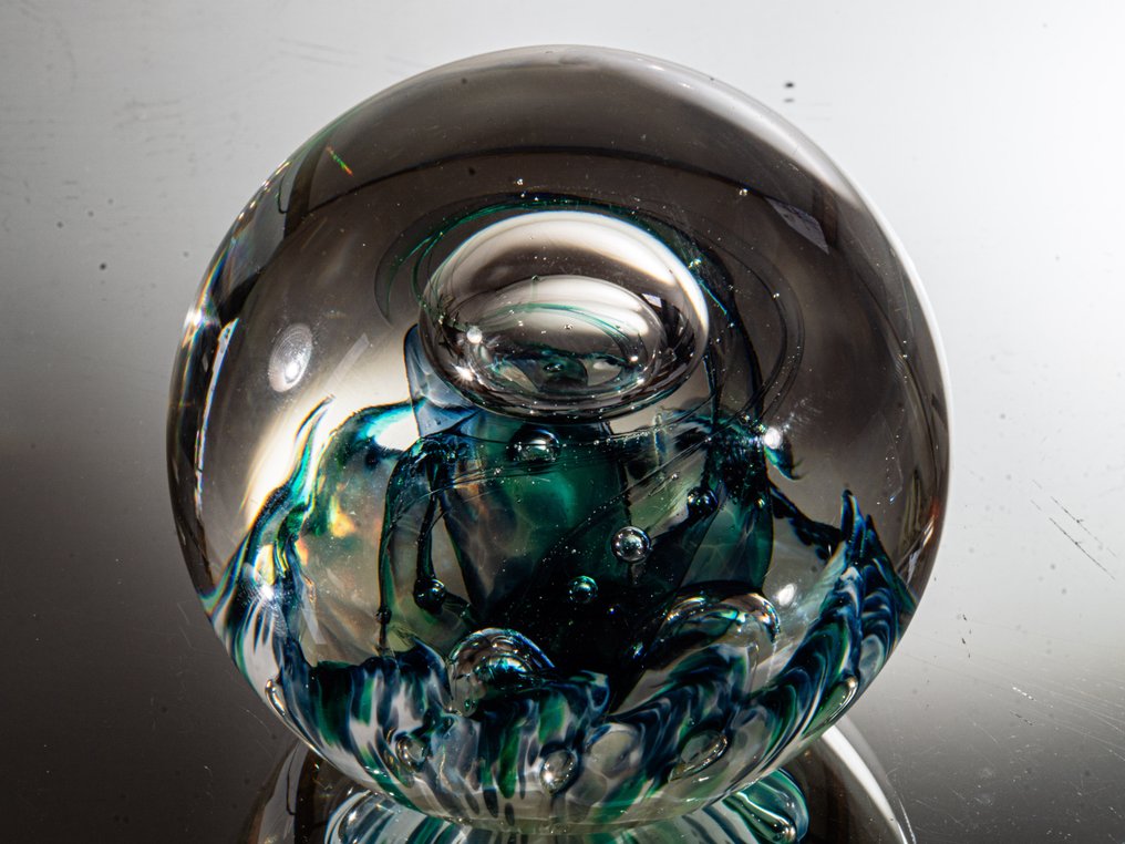 Selkirk Glass - David McGregor - 紙鎮 - "Caress" (1991)  - Ø 7,3 cm - 玻璃 #2.1