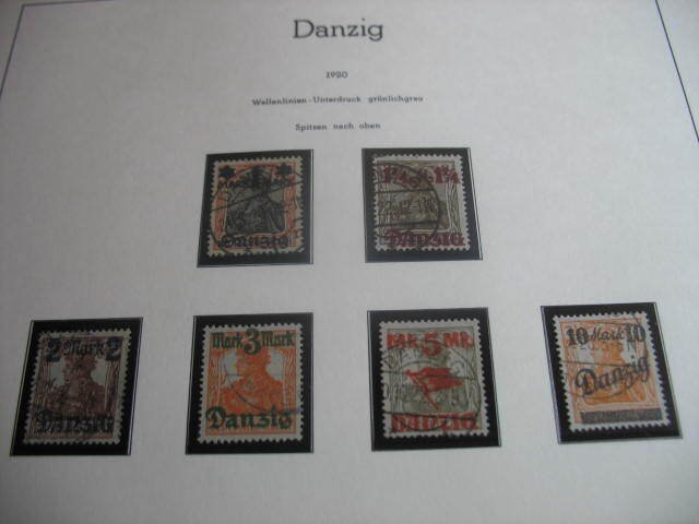 Danzig  - Très belle collection de timbres avec un petit service interne, presque complète. #4.3