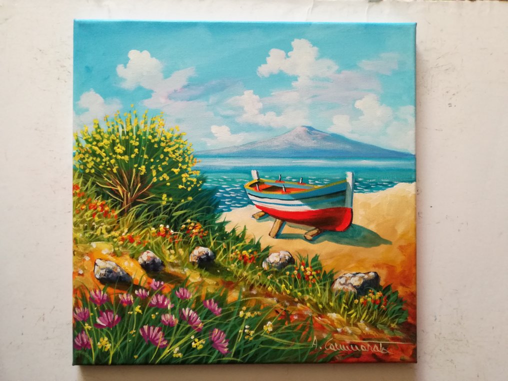Antonino Cammarata (1962) - Ginestra con barca (Sicilia) #3.2