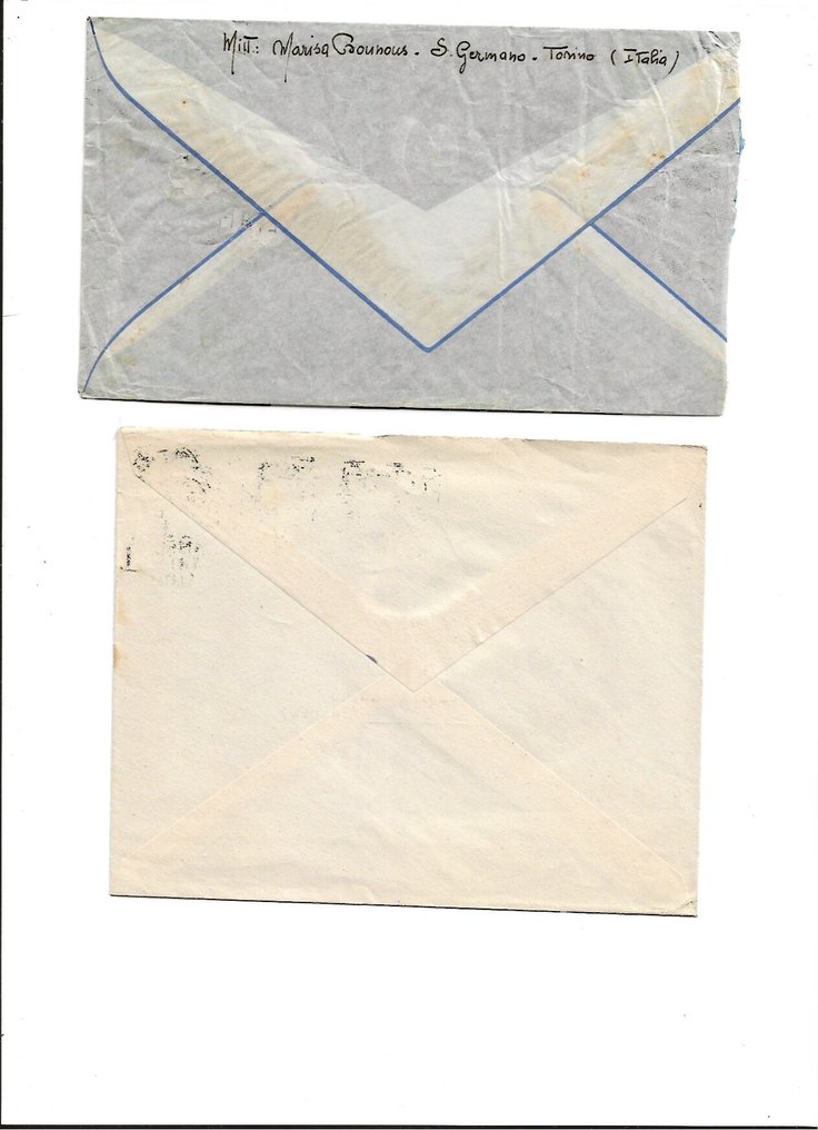 意大利 1945/1957 - 22个字母，按费率，从意大利到海外，第一共和国时期。很有趣。 - Sassone #1.0