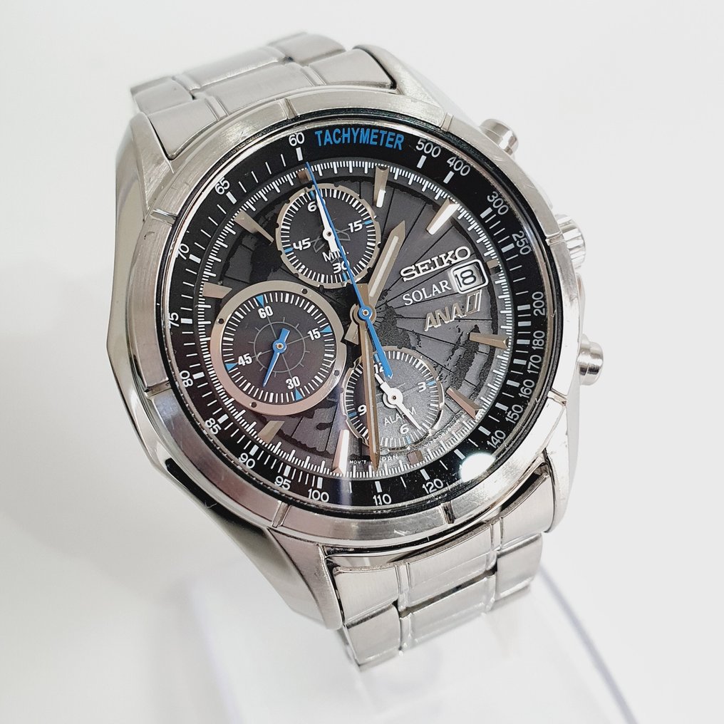Seiko - Solar Chronograph - No reserve price - V172-0BA0 ANA(ALL NIPPON AIRWAYS) Limited Edition - Men - 2010-2020  #1.0