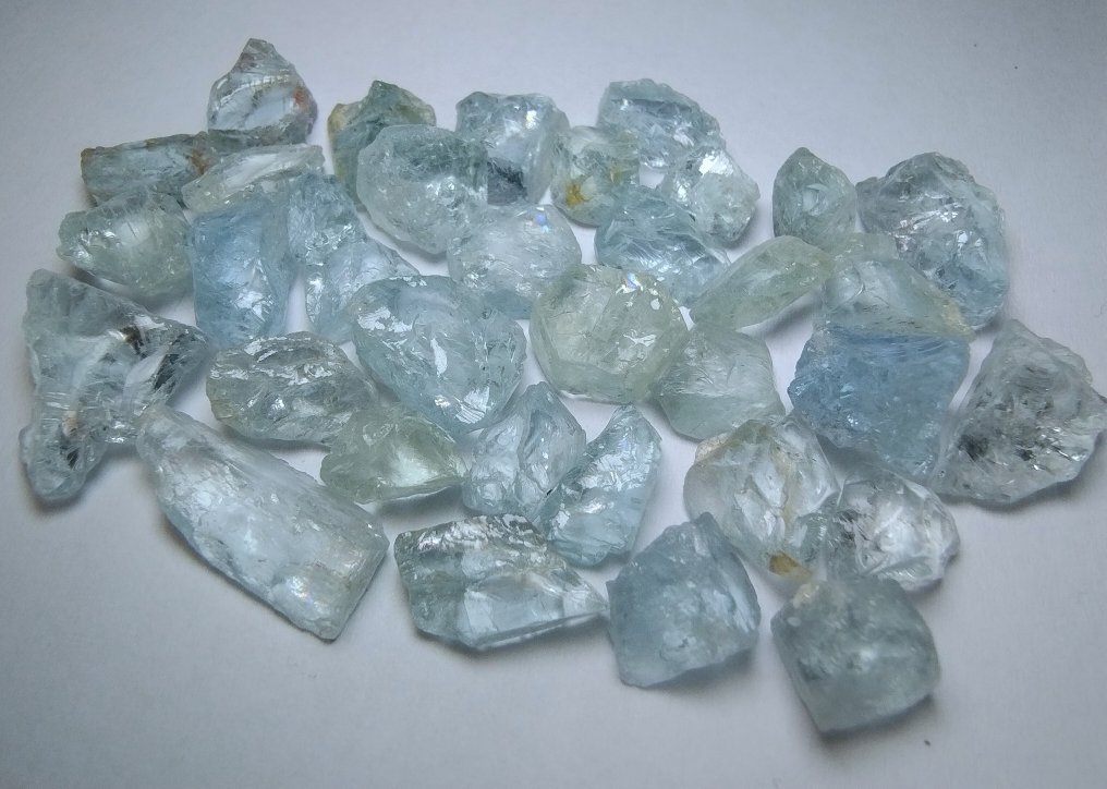 100 cts - Φυσικό Κρύσταλλο Ακουαμαρίνα - Τραχύς- 20 g #1.0