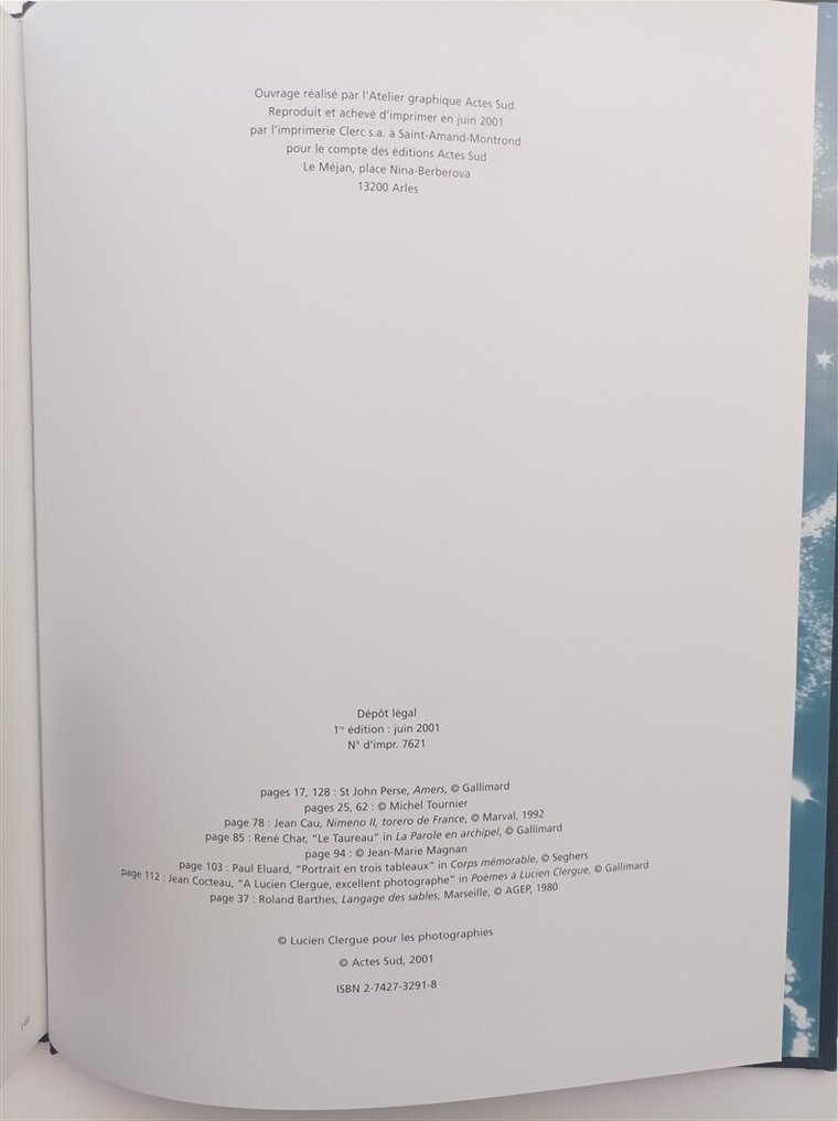 Lucien Clergue - ARENA signes des sables - 2001 #3.2