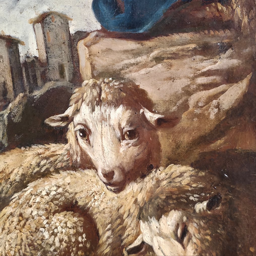 Philipp Peter Ross (1655 -1706).  Ambito - Pastore con armenti #4.3