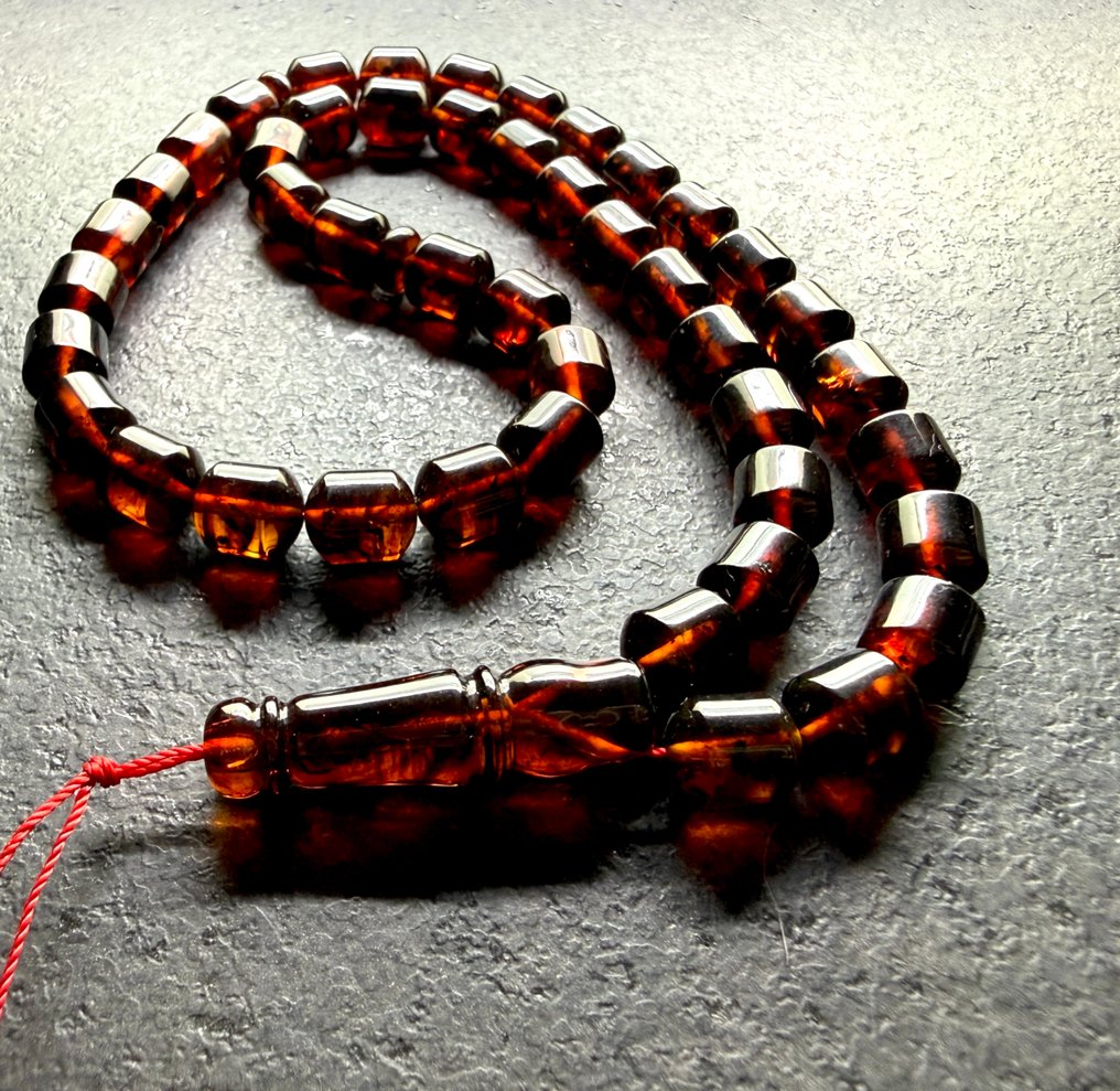 Κομποσκοίνι από Βαλτική ρητίνη, τσάκρα, 11 mm βαρέλι. - Κεχριμπάρι - Succininte #2.1