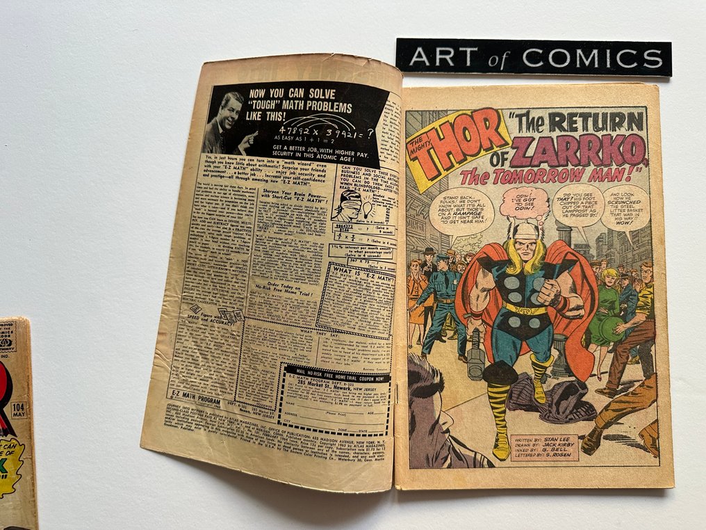 Journey Into Mystery #101, #104 - 2nd Avengers crossover - 2 Comic - EO - 1964 #2.1