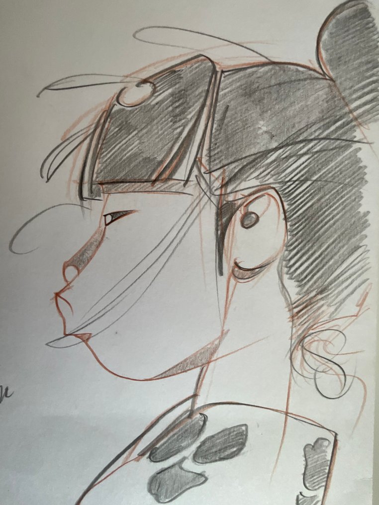 Michetz, Marc - 1 Original colour drawing - Geisha - 2020 #1.0