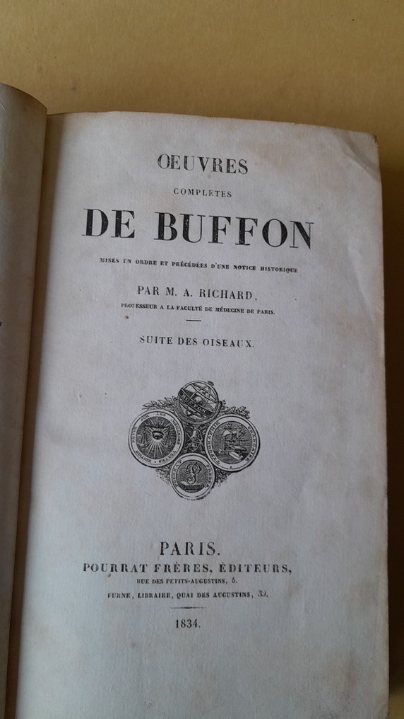 Comte de Buffon - Oeuvres complètes: les oiseaux volume 20 / Histoire des minéraux volumes 5 et 6 - 1833-1835 #3.2