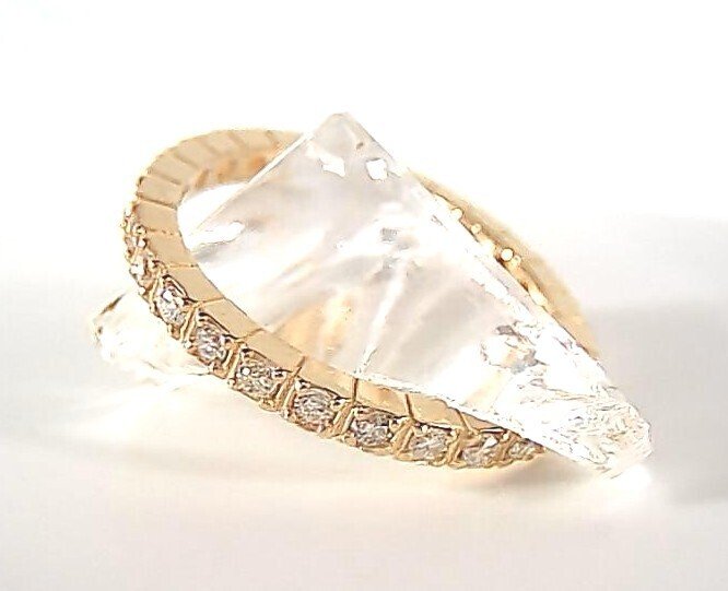 Sormus - 18 kt. Keltakulta -  0.56ct. tw. Timantti (Luonnollinen)  - Timantti - Love Infinity 2 #1.0