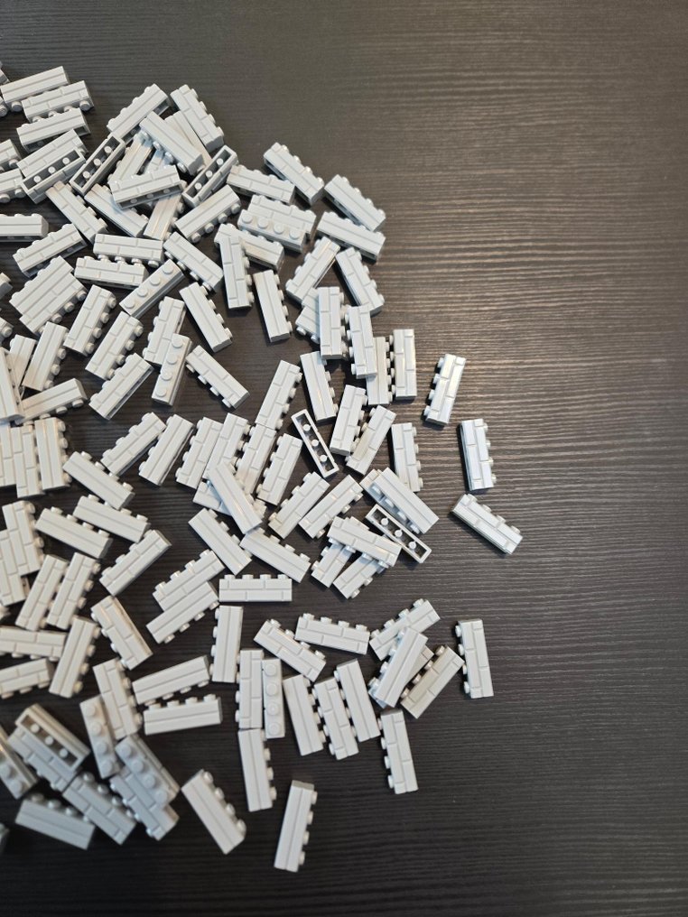 Lego - Spielzeug New Brick Modified 1 x 4 with Masonry Profile Light Bluish Gray 300pcs #4.3