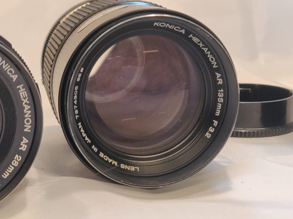 Konica 2x Hexanon AR lenses: 3,5/28mm + 3,2/135mm f/3.2 | Wide angle lens #4.3